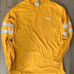 PINK Victoria Secrets Mustard yellow long sleeve